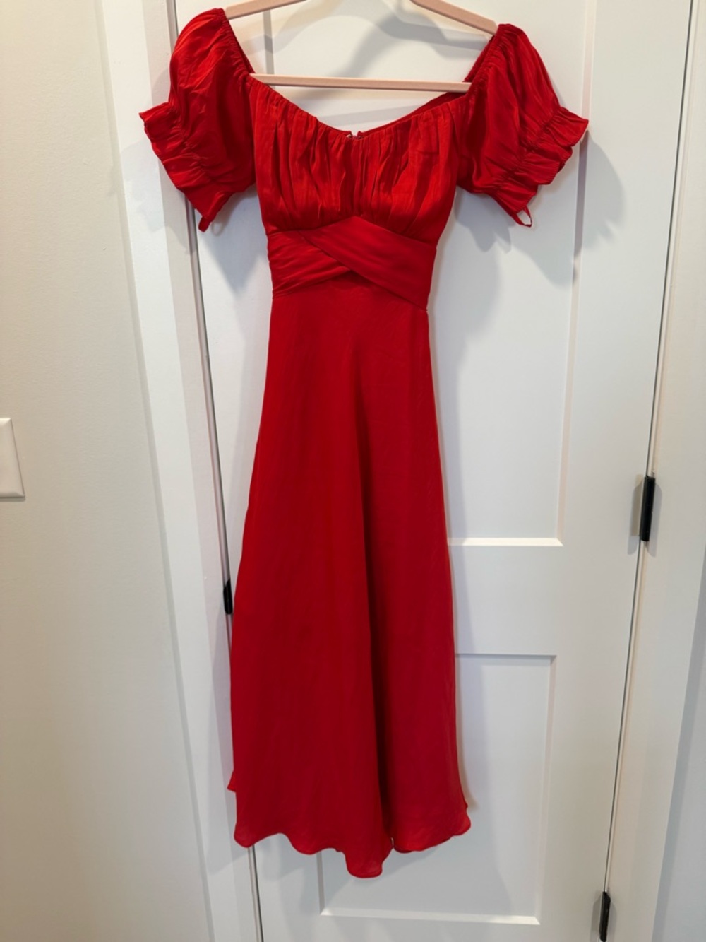 Selfie Leslie Red Midi Dress